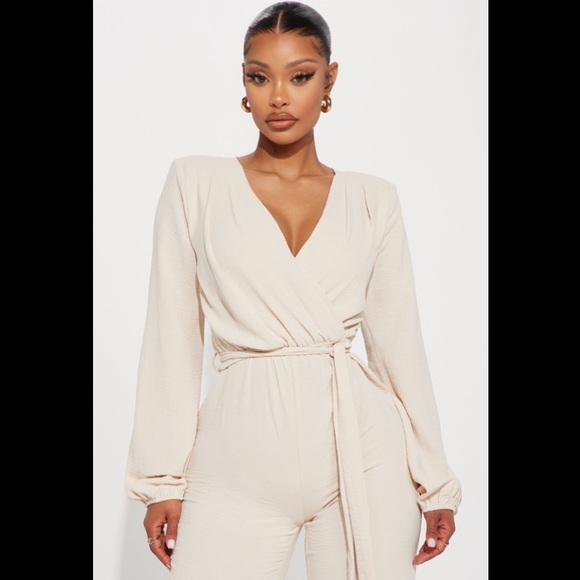 Oatmeal Jumpsuit - Picture 2 of 6